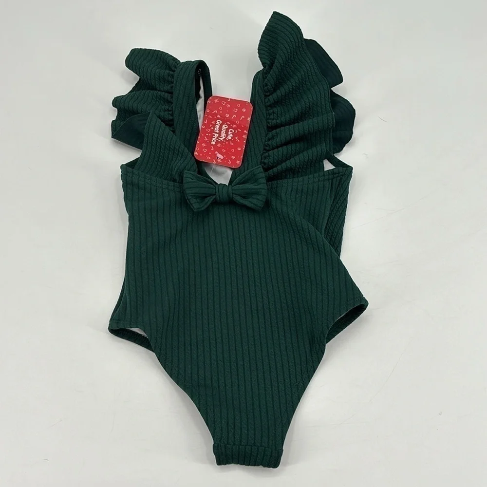 NWT pat pat hunter green bathing suit size 2